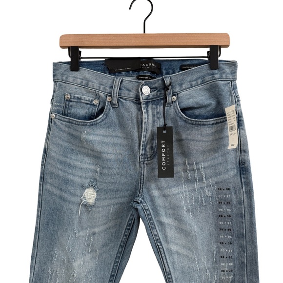 PacSun Blue Distressed Skinny Jeans - Picture 2 of 9